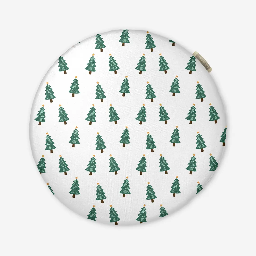 Poduszka świąteczna na krzesło Choinki 40x40 cm