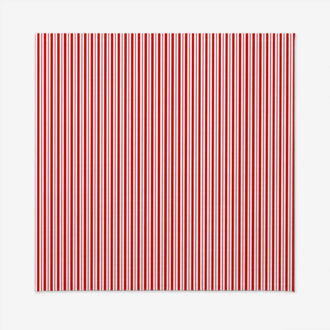 Obrus świąteczny klasyczne czerwone świąteczne paski 140x140 cm