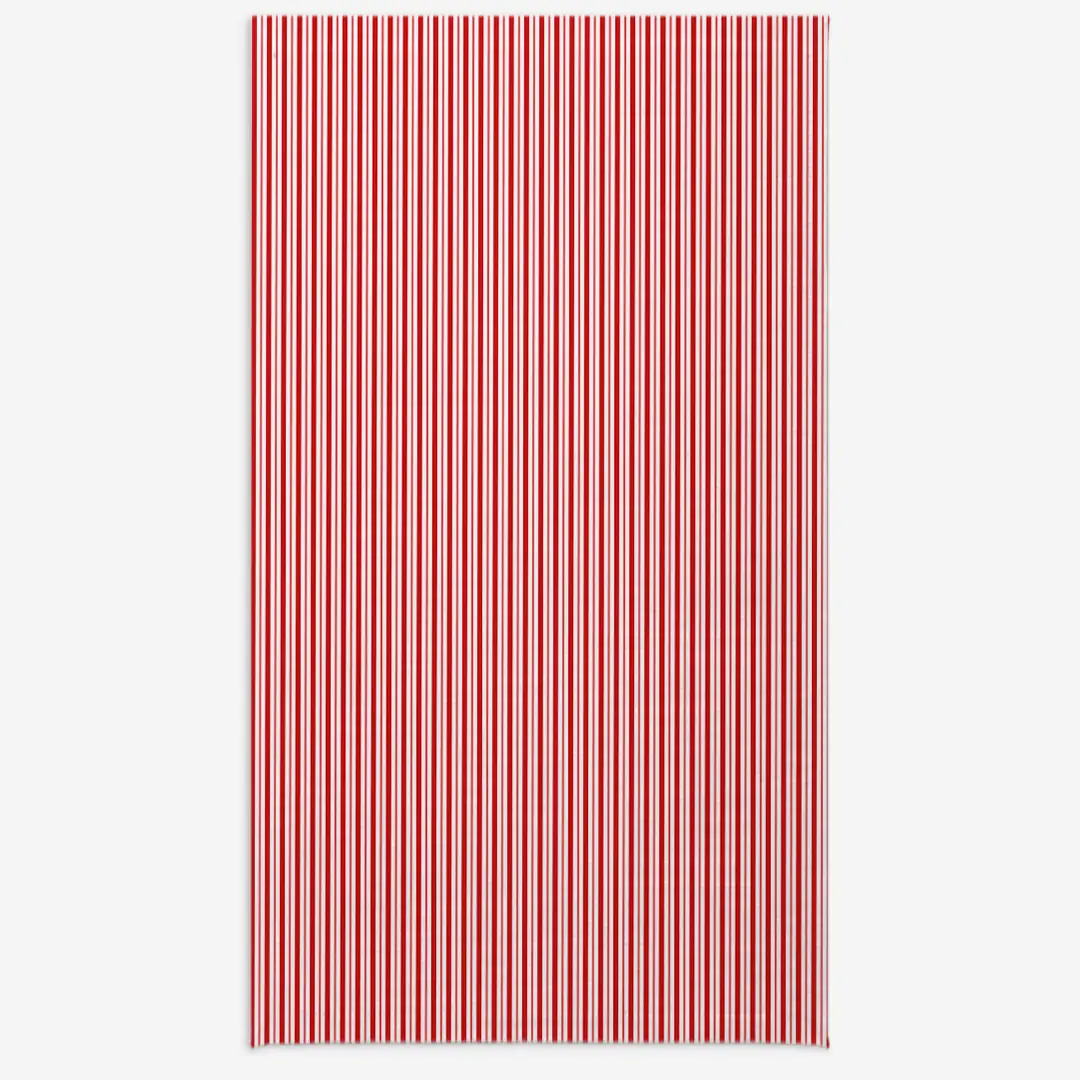 Obrus świąteczny klasyczne czerwone świąteczne paski 140x240 cm