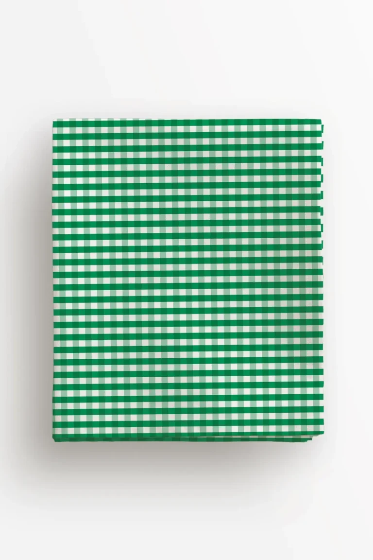 Obrus zielona kratka 100x100 cm