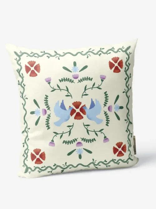 Poduszka świąteczna zimowy wieniec 45x45 cm