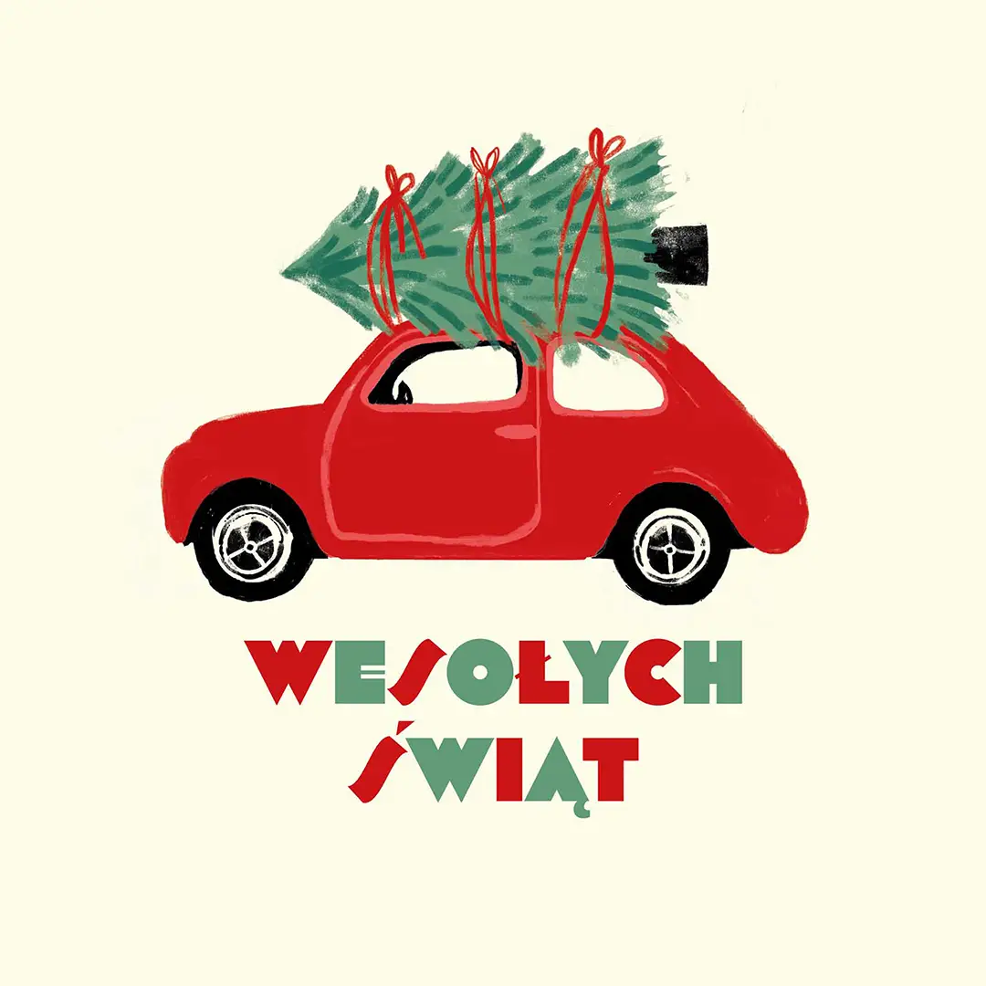 Poduszka świąteczna Wesołych Świąt 20x20 cm