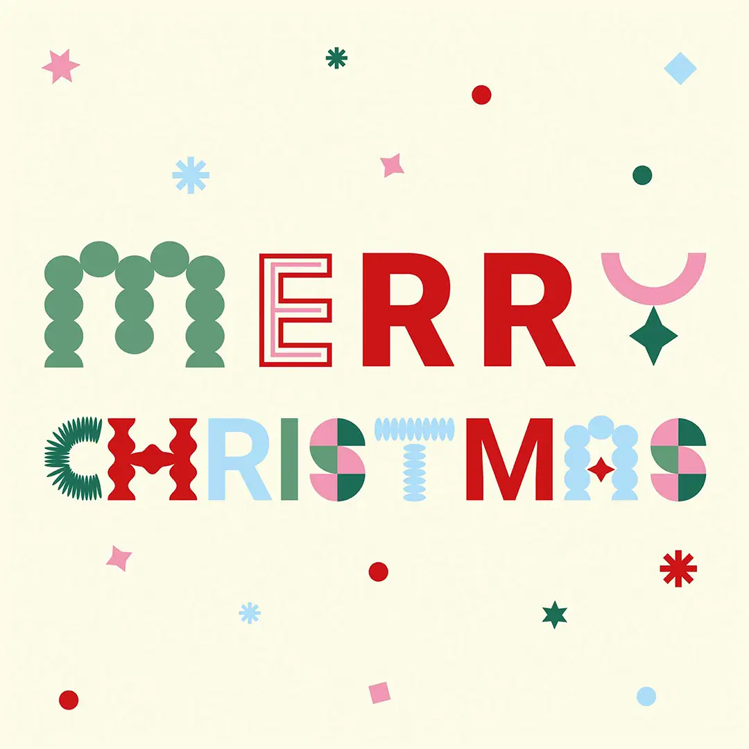 Poduszka świąteczna Merry Christmas napis 20x20 cm