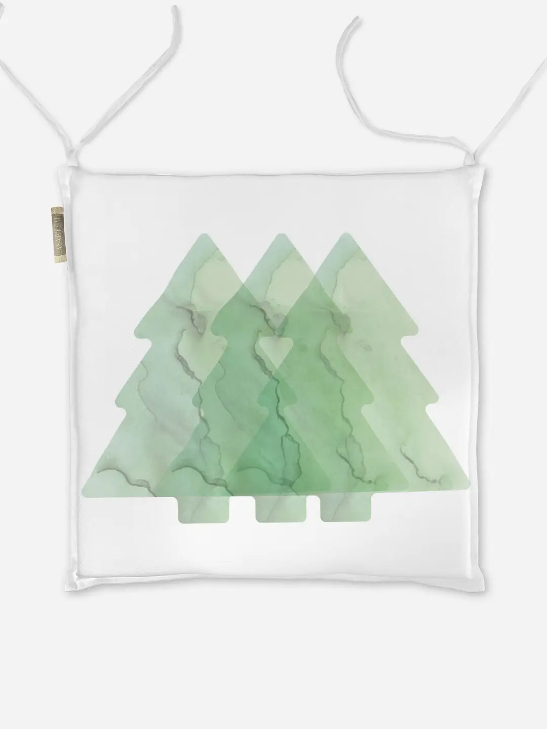 Poduszka świąteczna na krzesło 3 choinki 40x40 cm