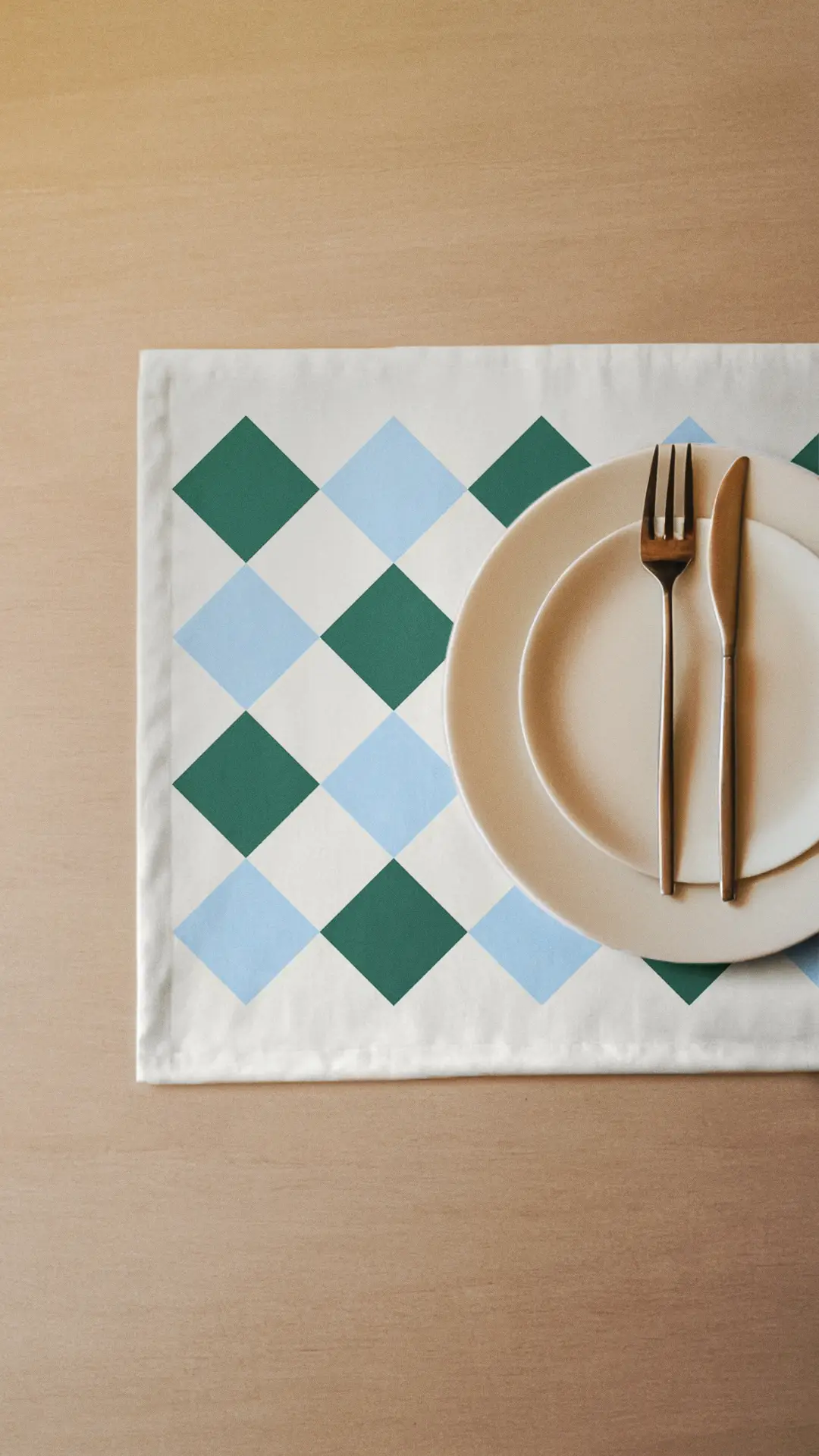 Podkładki świąteczne Retro świąteczna krata 35x45 cm