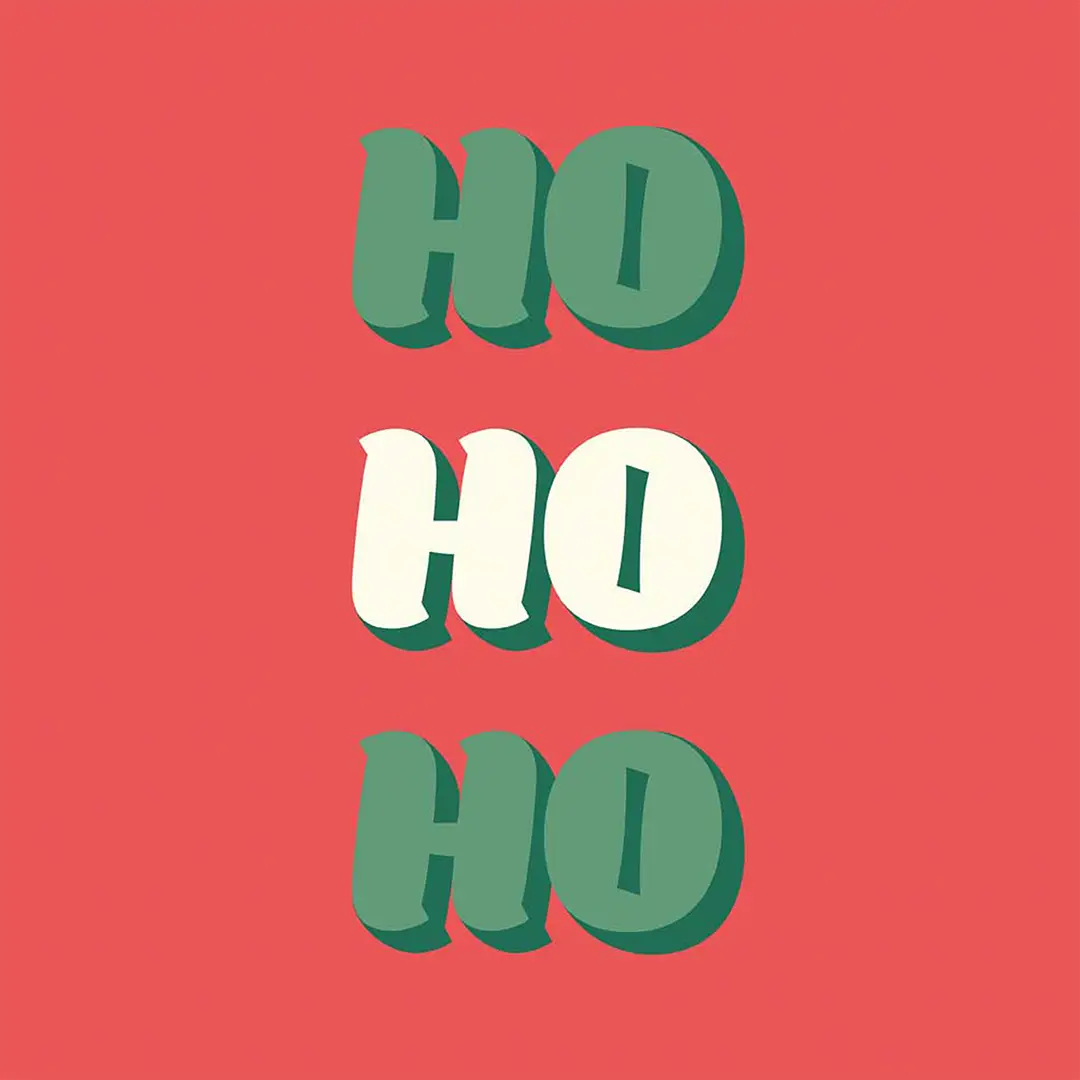 Podkładki świąteczne HO HO HO czerwone tło 20x20 cm