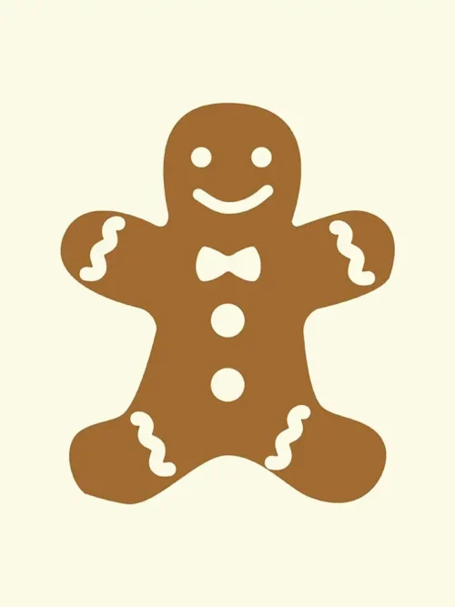 Podkładki świąteczne Piernikowy ludzik 20x20 cm