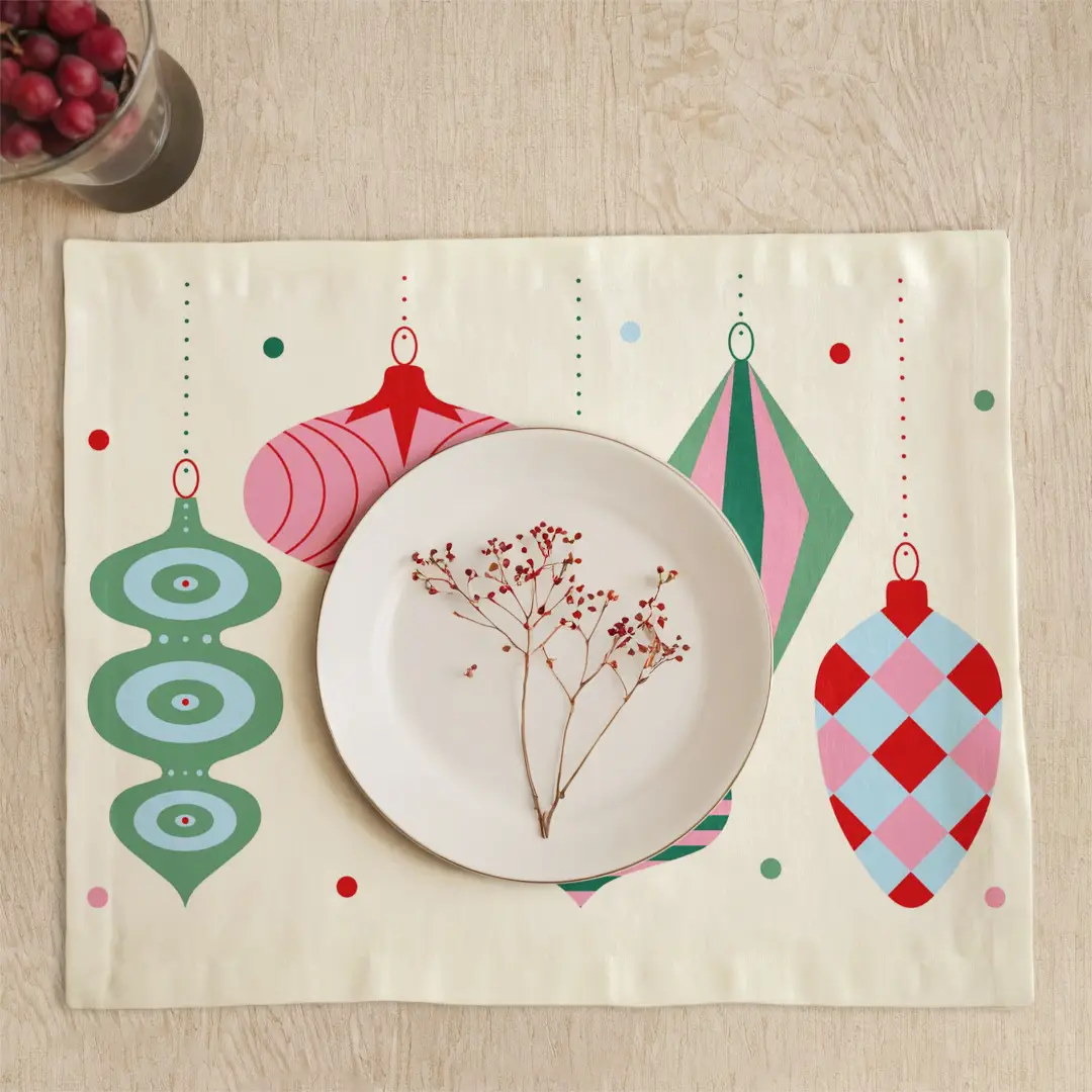 Podkładki świąteczne Bombki 35x45 cm