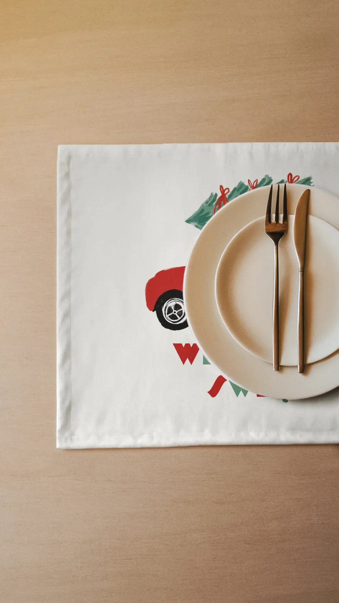 Podkładki świąteczne Wesołych Świąt 35x45 cm