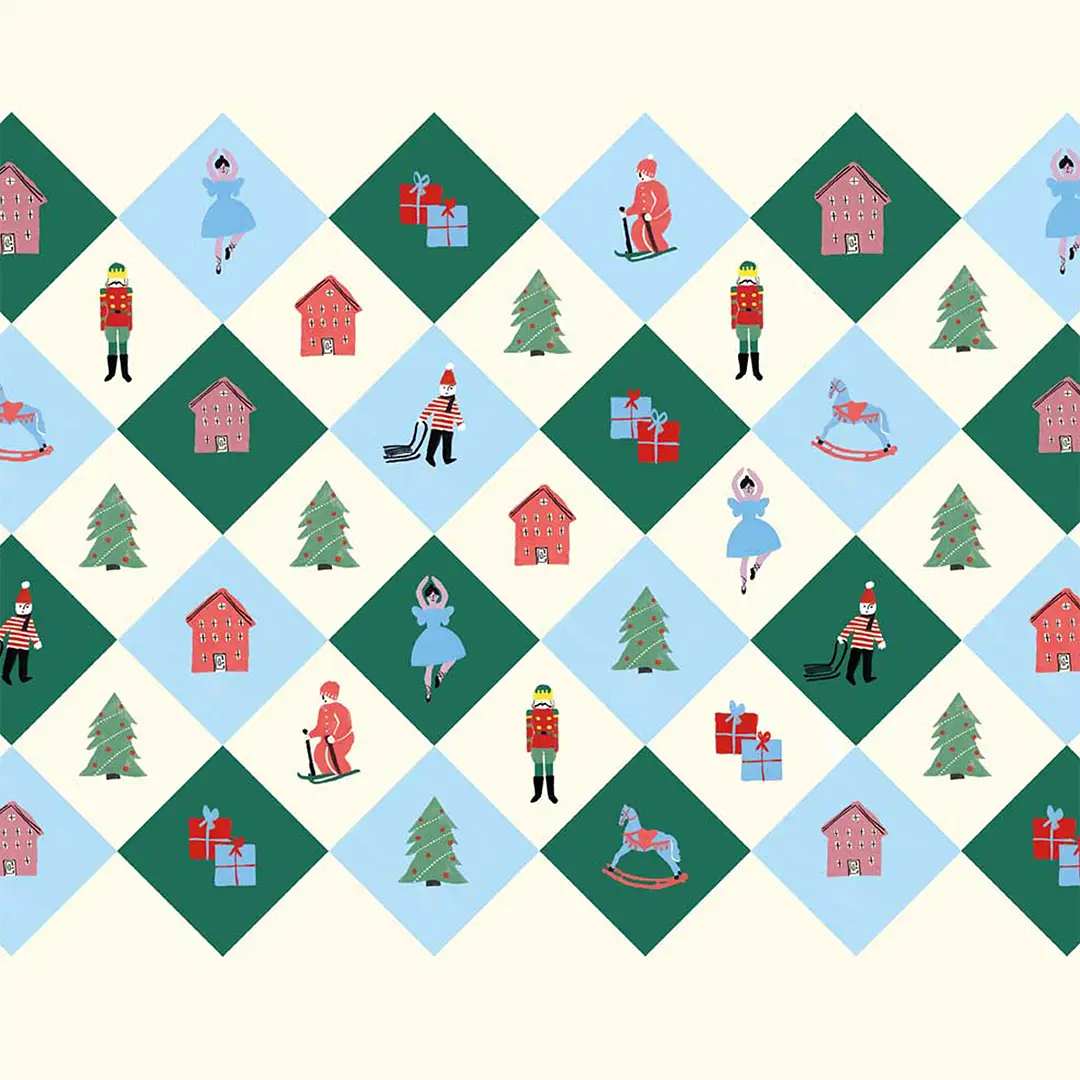 Podkładki świąteczne Retro Święta 20x20 cm