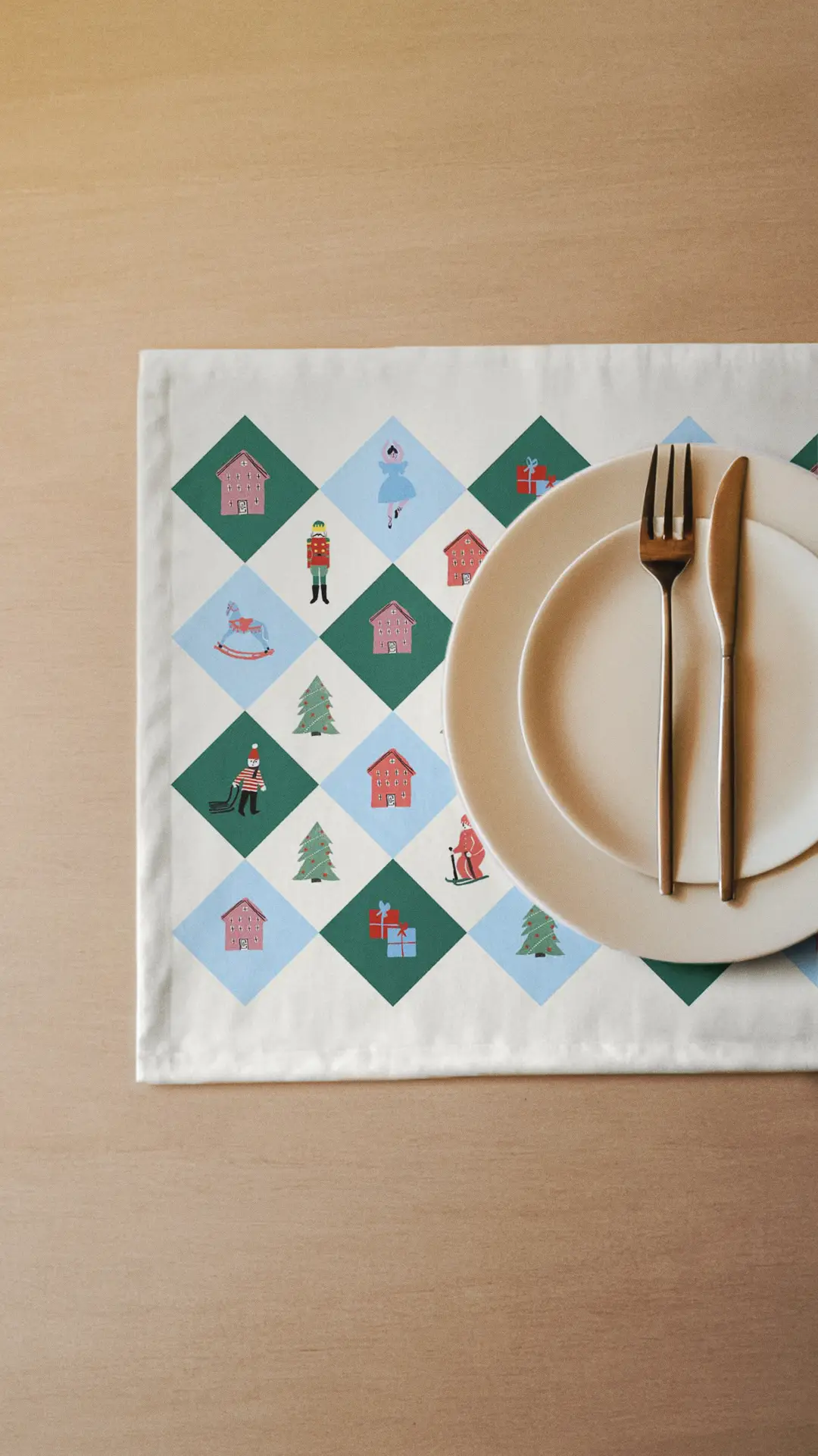 Podkładki świąteczne Retro Święta 35x45 cm