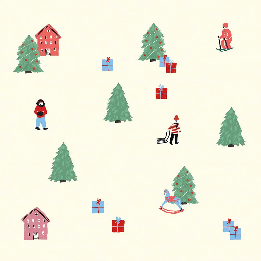 Serwetki świąteczne Świąteczny pejzaż 20x20 cm