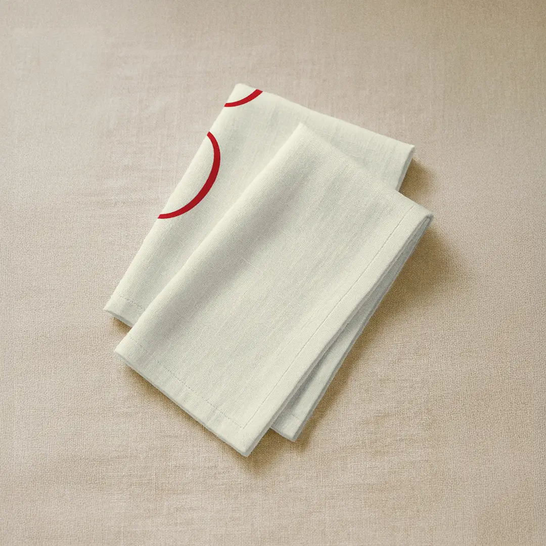 Serwetki świąteczne HO HO HO czerwone 40x40 cm