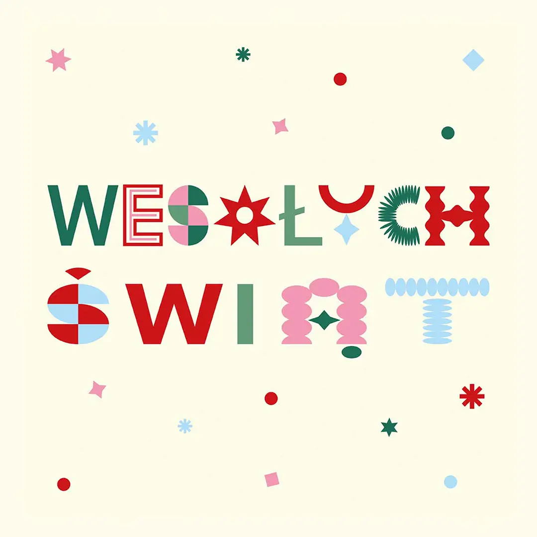 Serwetki świąteczne Wesołych świąt napis 20x20 cm