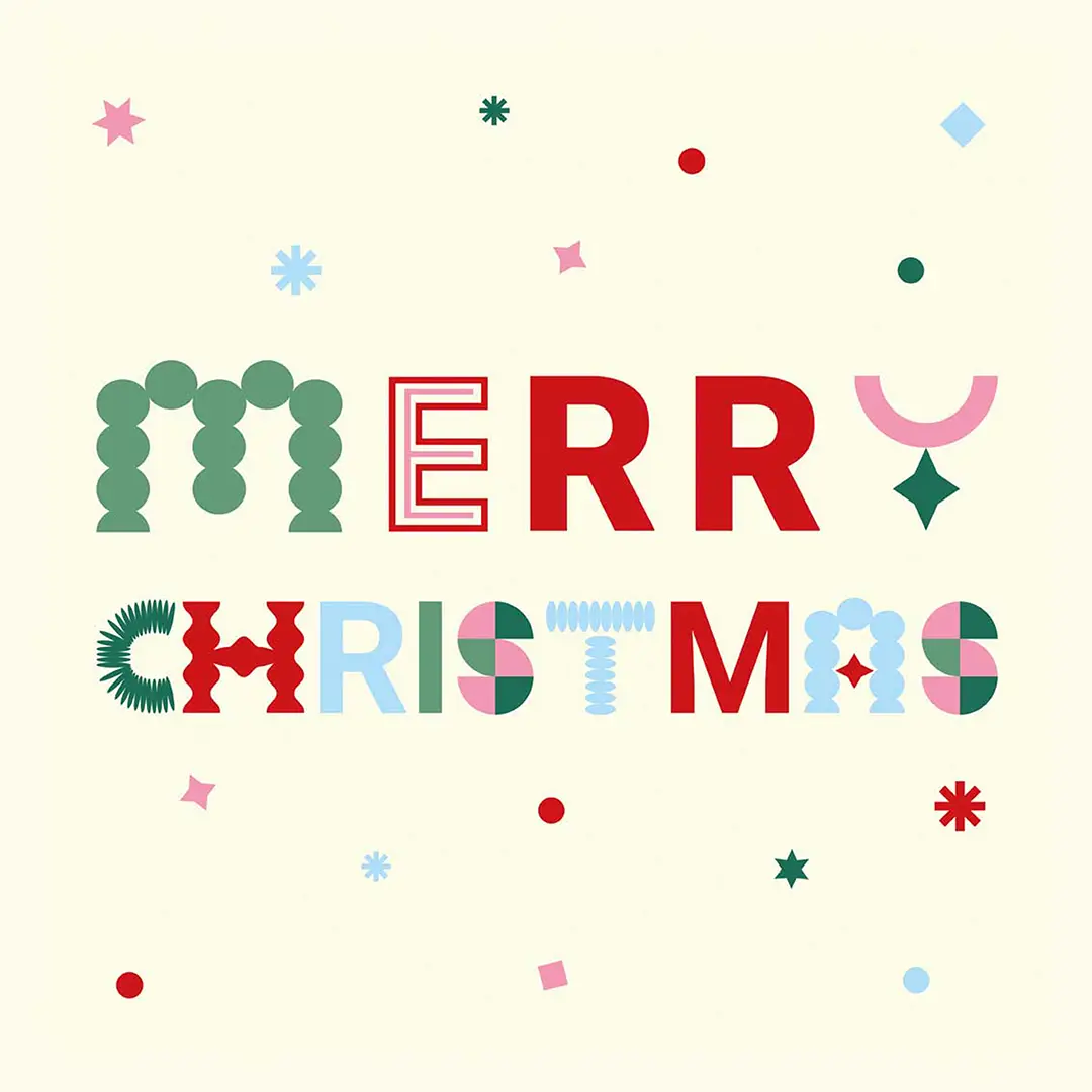 Serwetki świąteczne Merry Christmas napis 20x20 cm