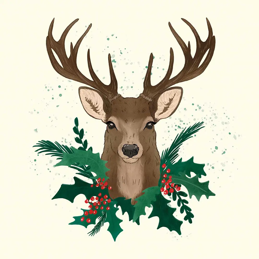 Serwetki świąteczne Jeleń 20x20 cm