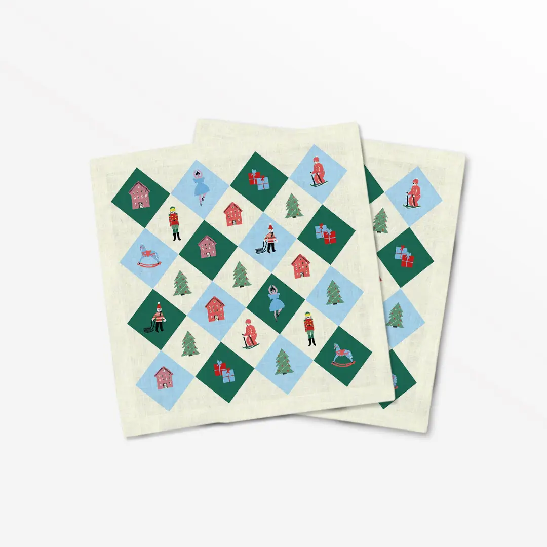 Serwetki świąteczne Retro Święta 40x40 cm