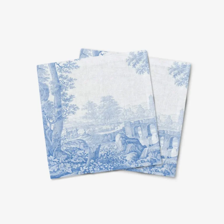 Serwetki Niebieski Toile de Jouy 40x40 cm