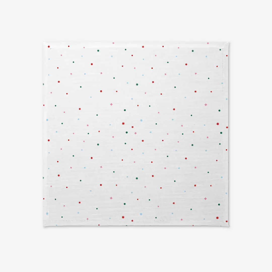 Obrus świąteczny Kolorowe gwiazdy świąteczne 100x100 cm
