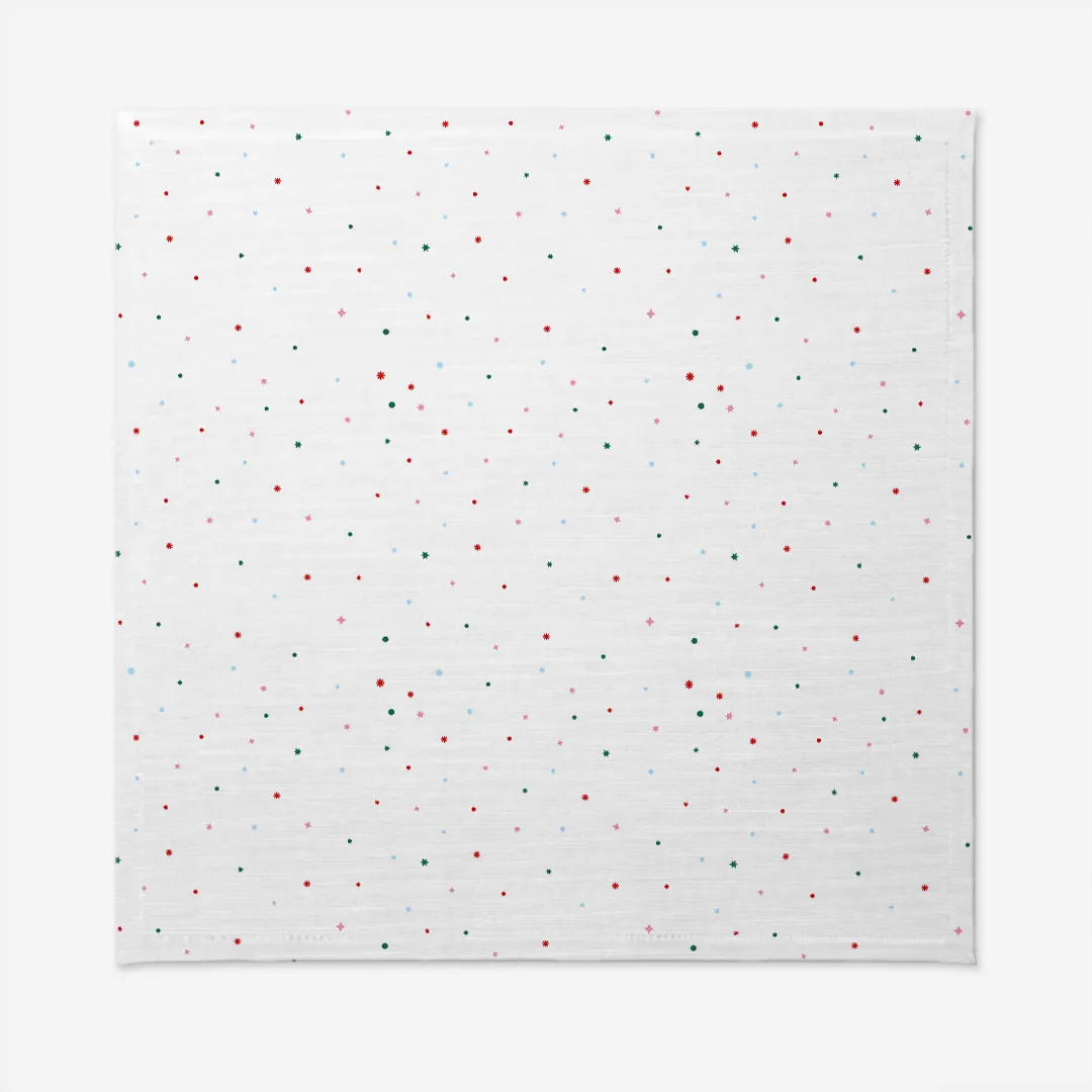Obrus świąteczny Kolorowe gwiazdy świąteczne 140x140 cm