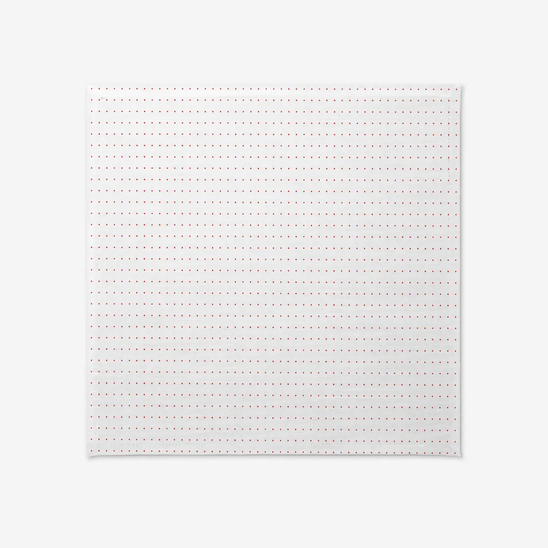 Obrus świąteczny czerwone kropki 100x100 cm