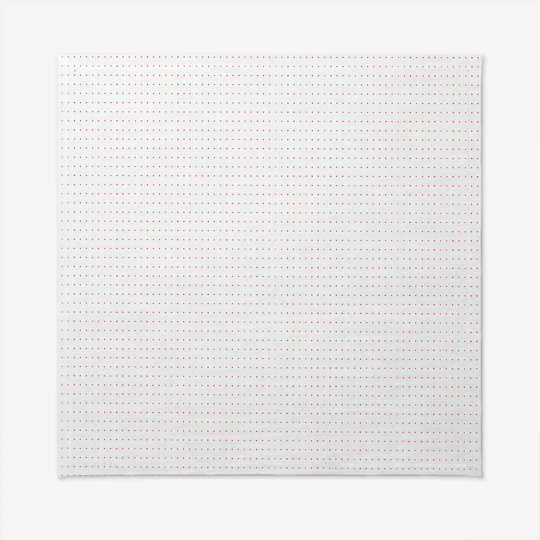 Obrus świąteczny czerwone kropki 140x140 cm