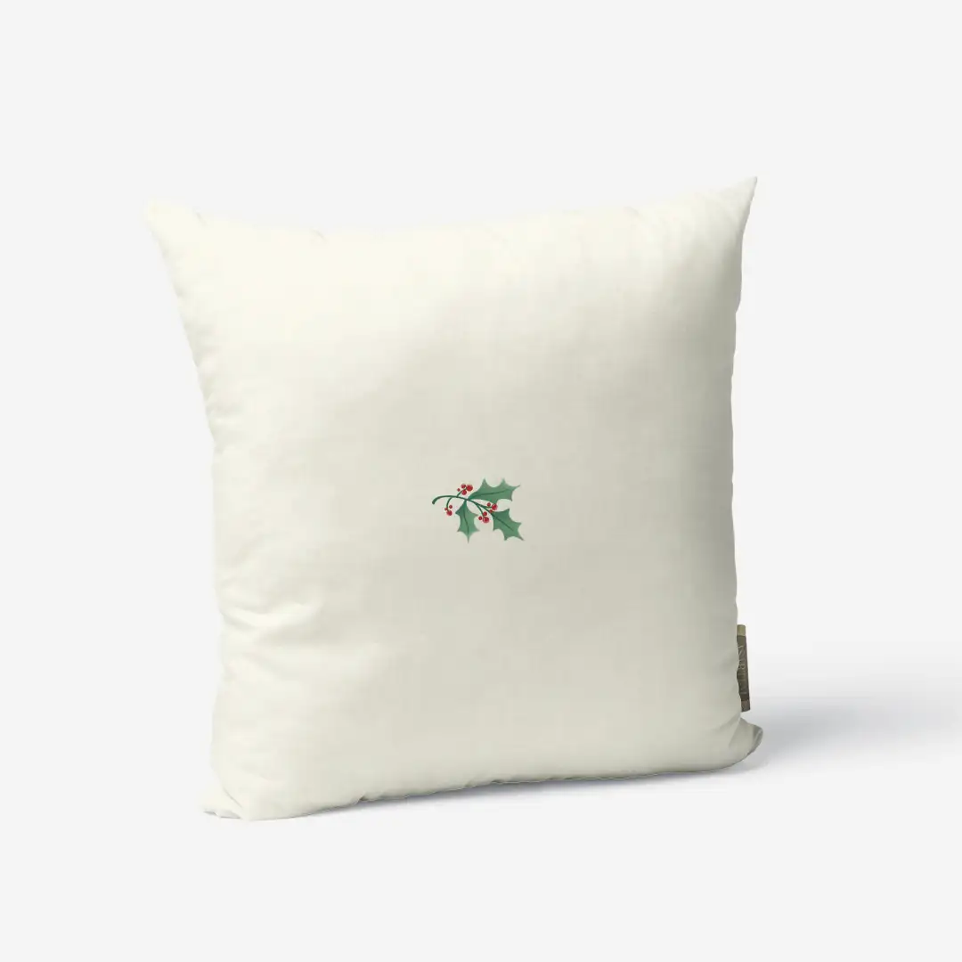 Poduszka świąteczna Minimalistyczna jemioła 45x45 cm