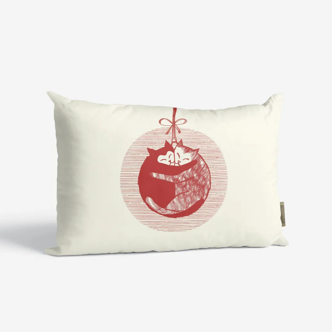 Poduszka świąteczna merry kittens 40x60 cm