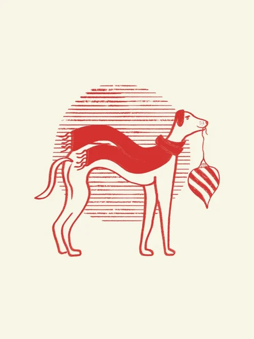 Poduszka świąteczna Zielona narciarka 20x20 cm