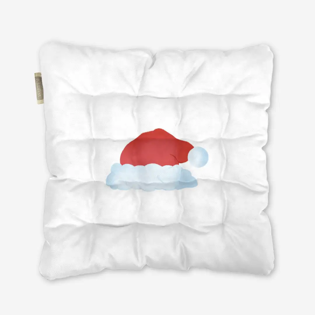 Poduszka świąteczna na krzesło Minimalistyczna czapka 40x40 cm