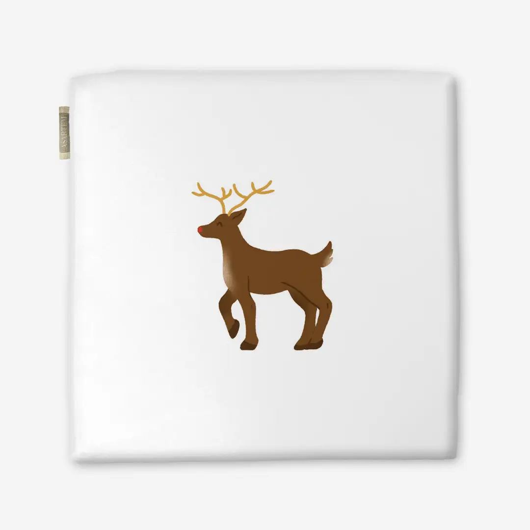 Poduszka świąteczna na krzesło Minimalistyczny renifer 40x40 cm