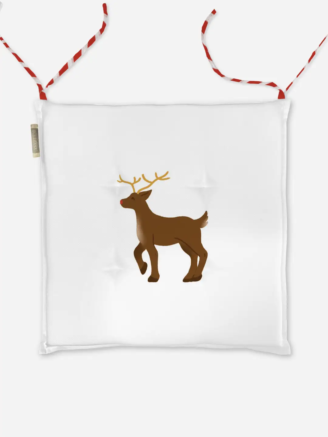 Poduszka świąteczna na krzesło Minimalistyczny renifer 40x40 cm