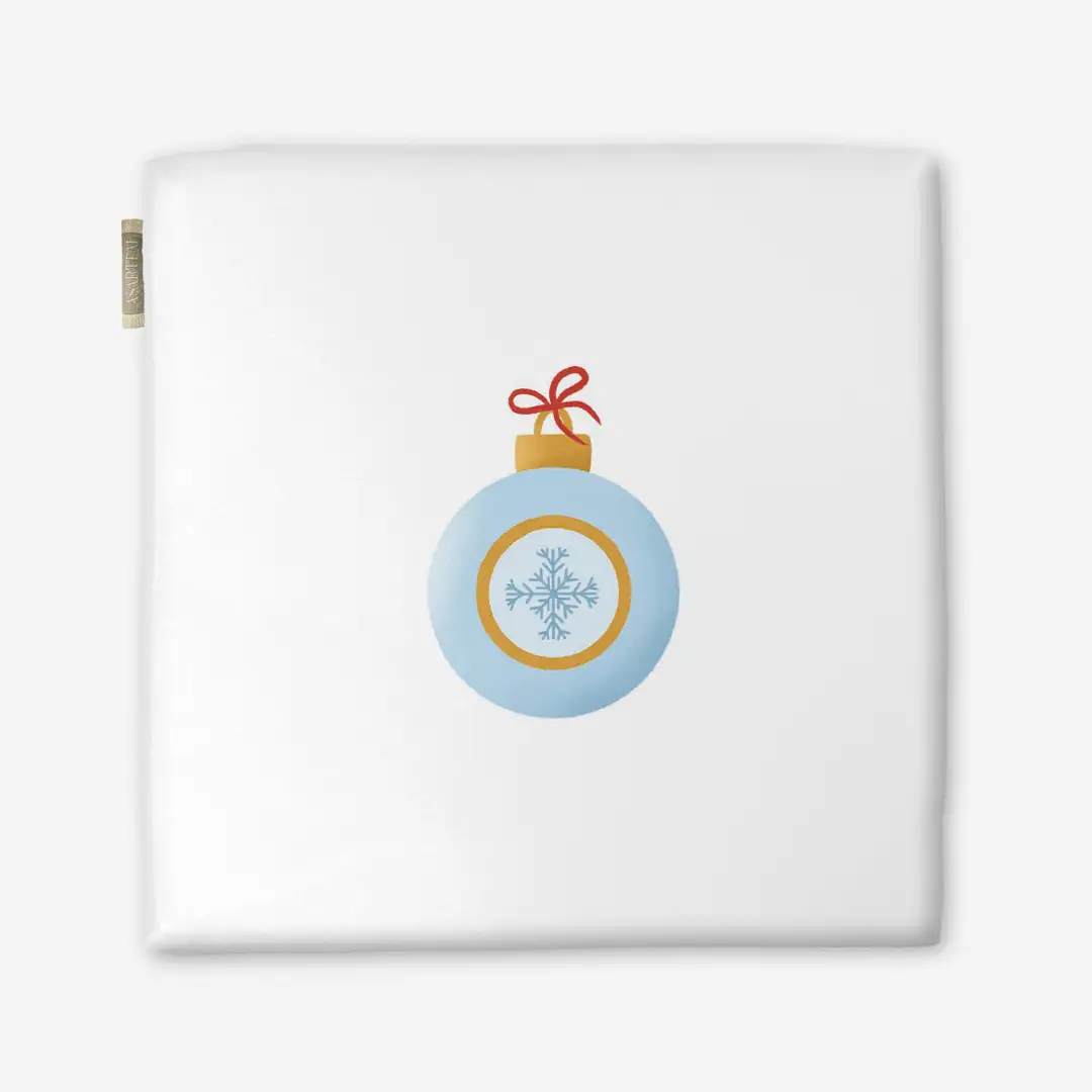 Poduszka świąteczna na krzesło Minimalistyczna bombka 40x40 cm