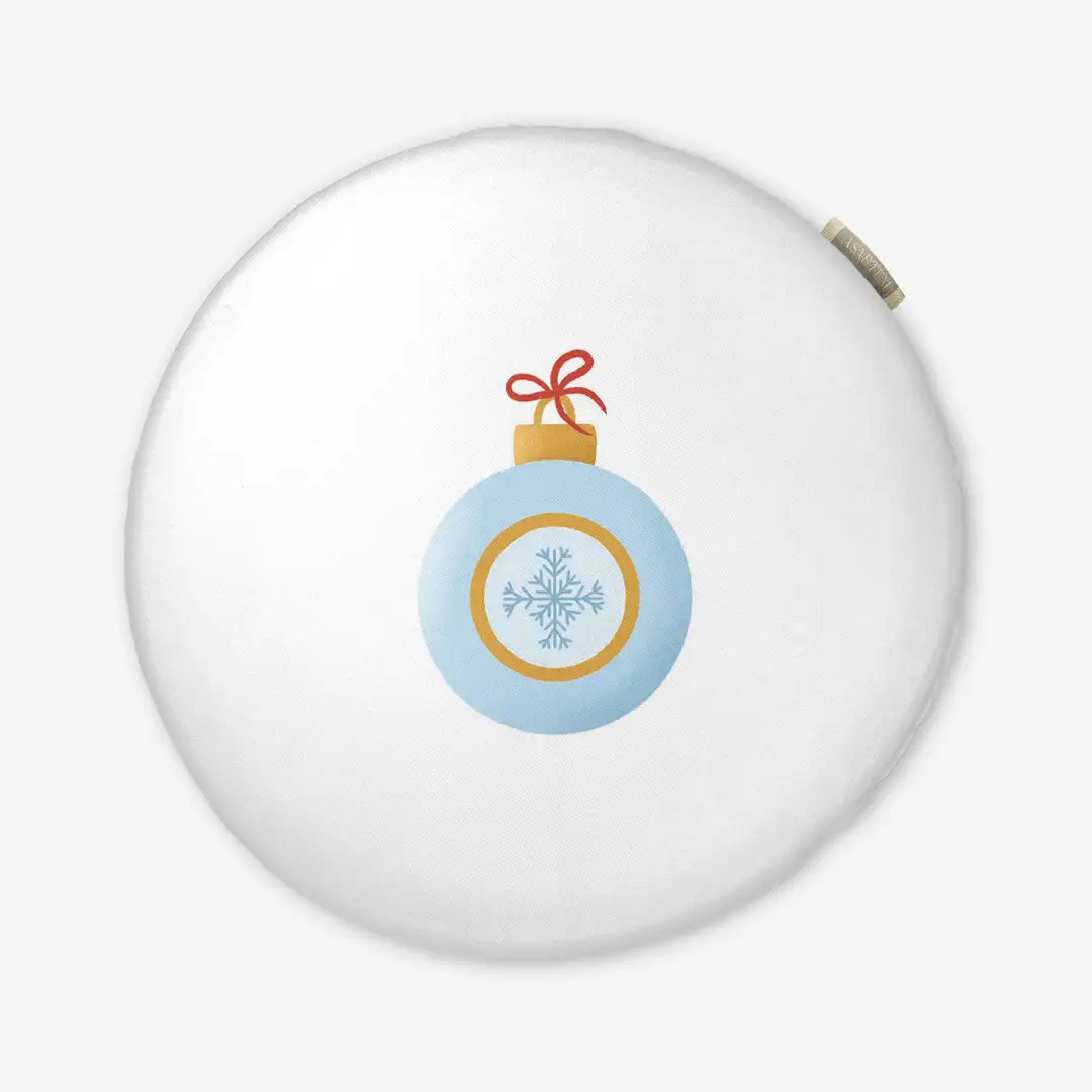 Poduszka świąteczna na krzesło Minimalistyczna bombka 40x40 cm