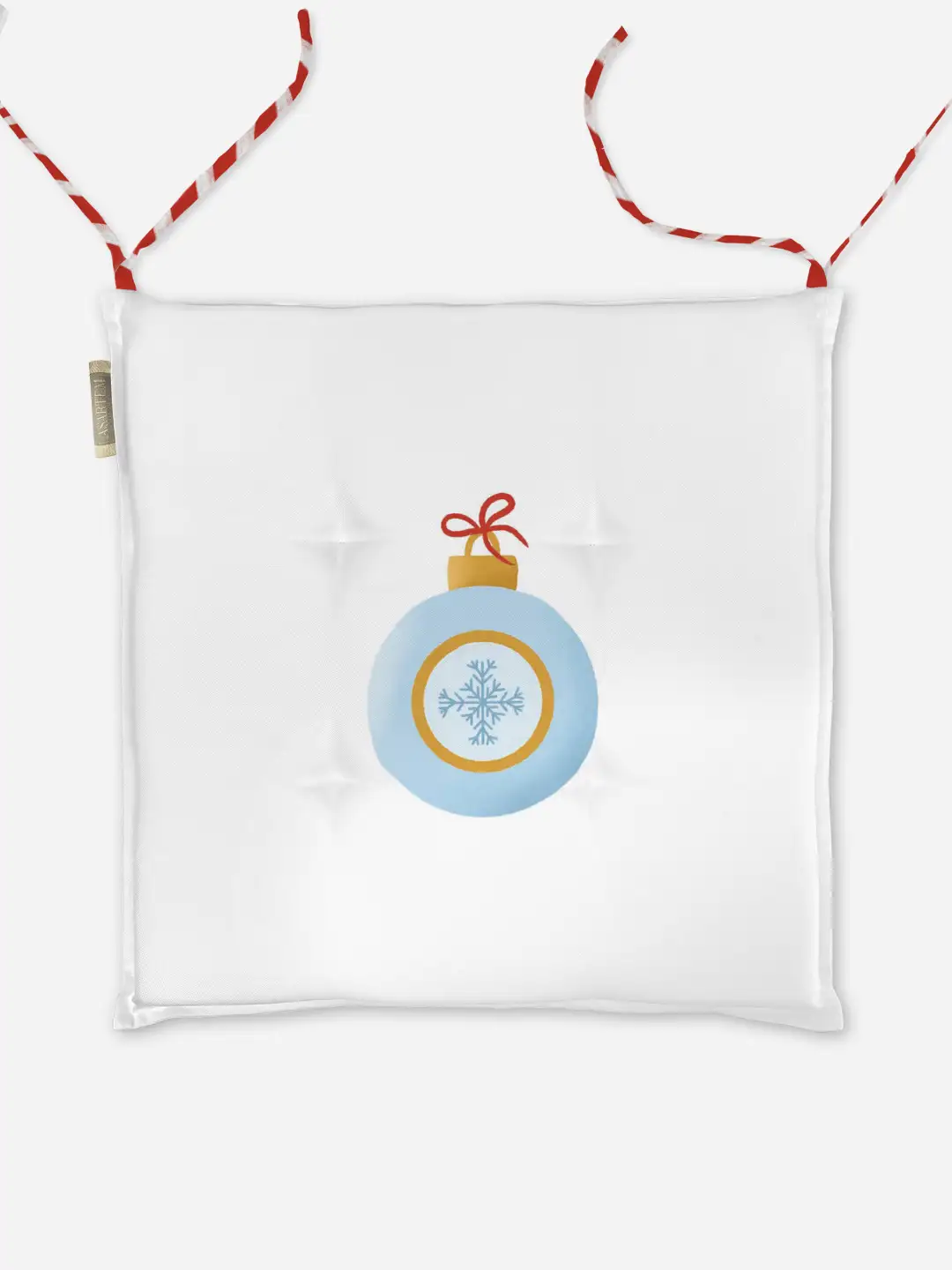 Poduszka świąteczna na krzesło Minimalistyczna bombka 40x40 cm