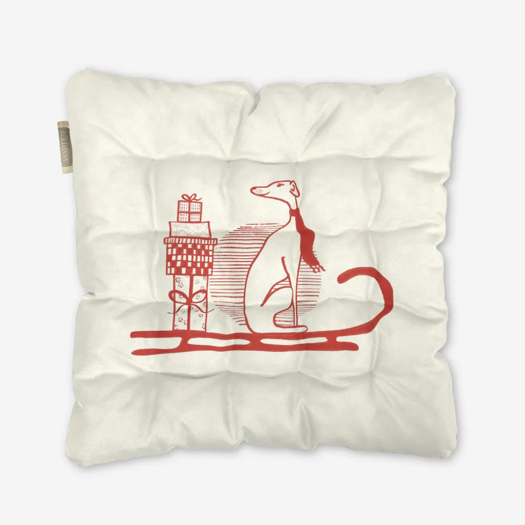 Poduszka świąteczna na krzesło christmas slide 40x40 cm