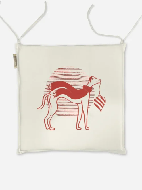 Poduszka świąteczna na krzesło festive chic 40x40 cm