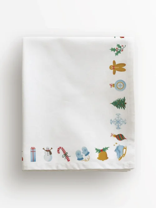 Obrus świąteczny minimalistyczne święta 100x100 cm