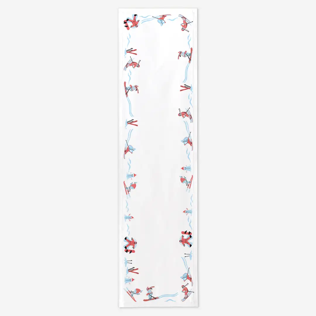 Bieżnik świąteczny Narciarze 35x130 cm