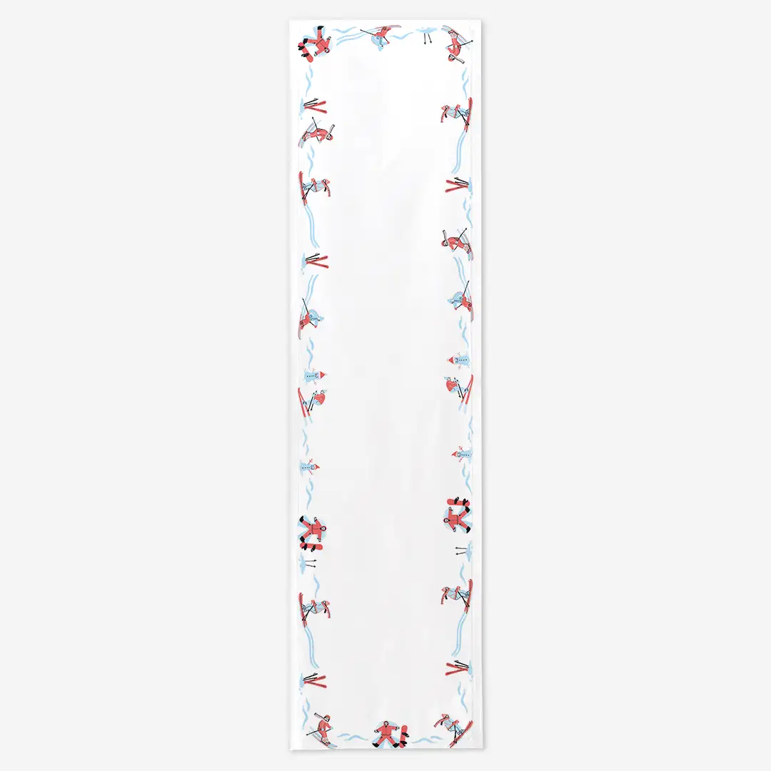 Bieżnik świąteczny Narciarze 40x150 cm