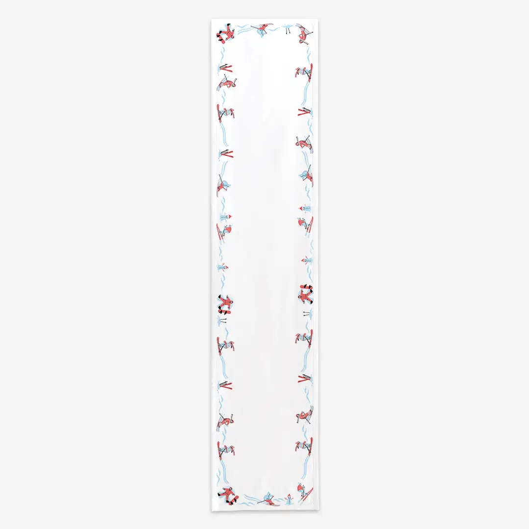Bieżnik świąteczny Narciarze 40x180 cm