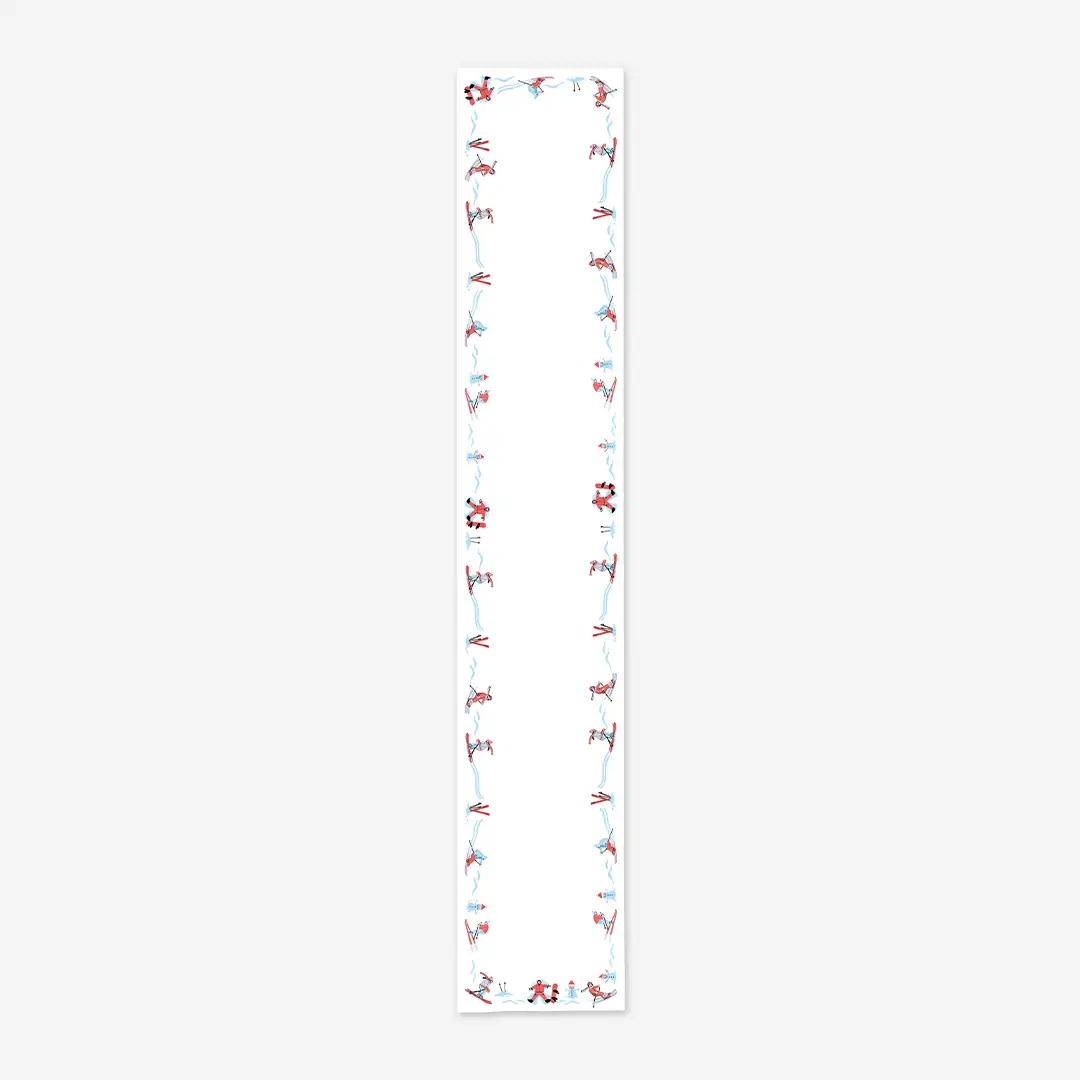 Bieżnik świąteczny Narciarze 40x220 cm