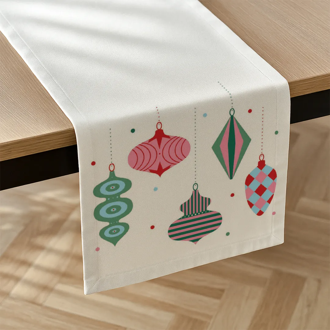 Bieżnik świąteczny Bombki 40x150 cm