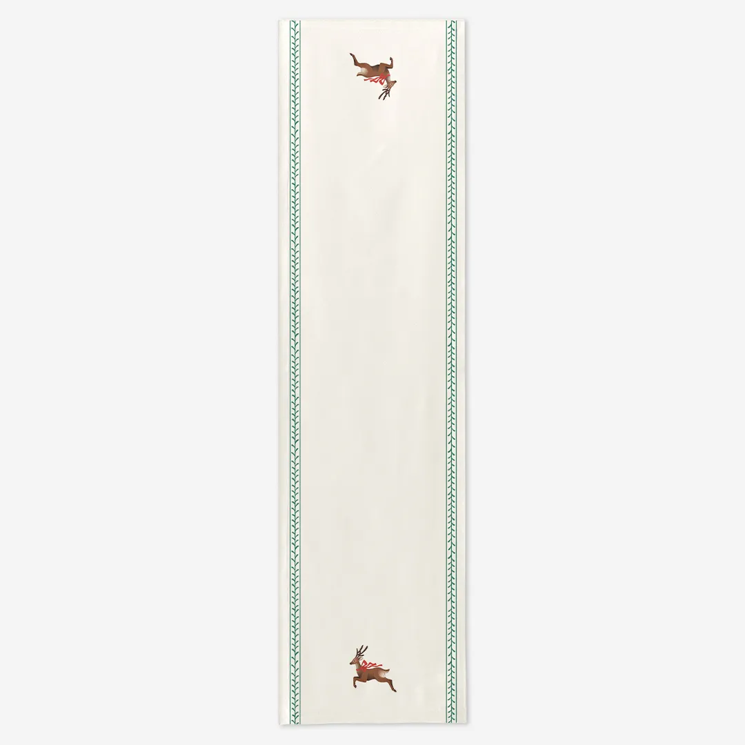 Bieżnik świąteczny retro renifer 35x130 cm