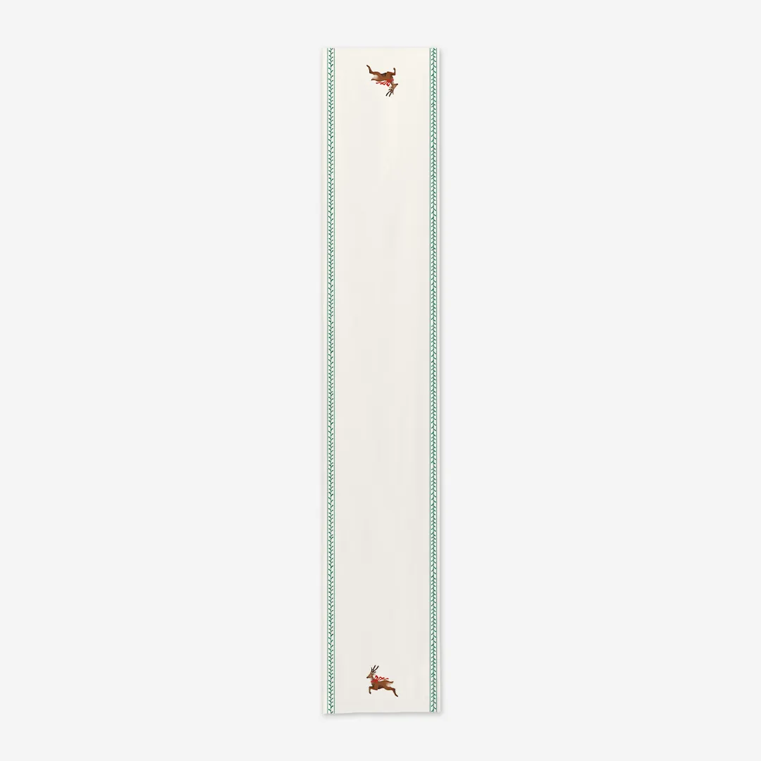 Bieżnik świąteczny retro renifer 40x220 cm