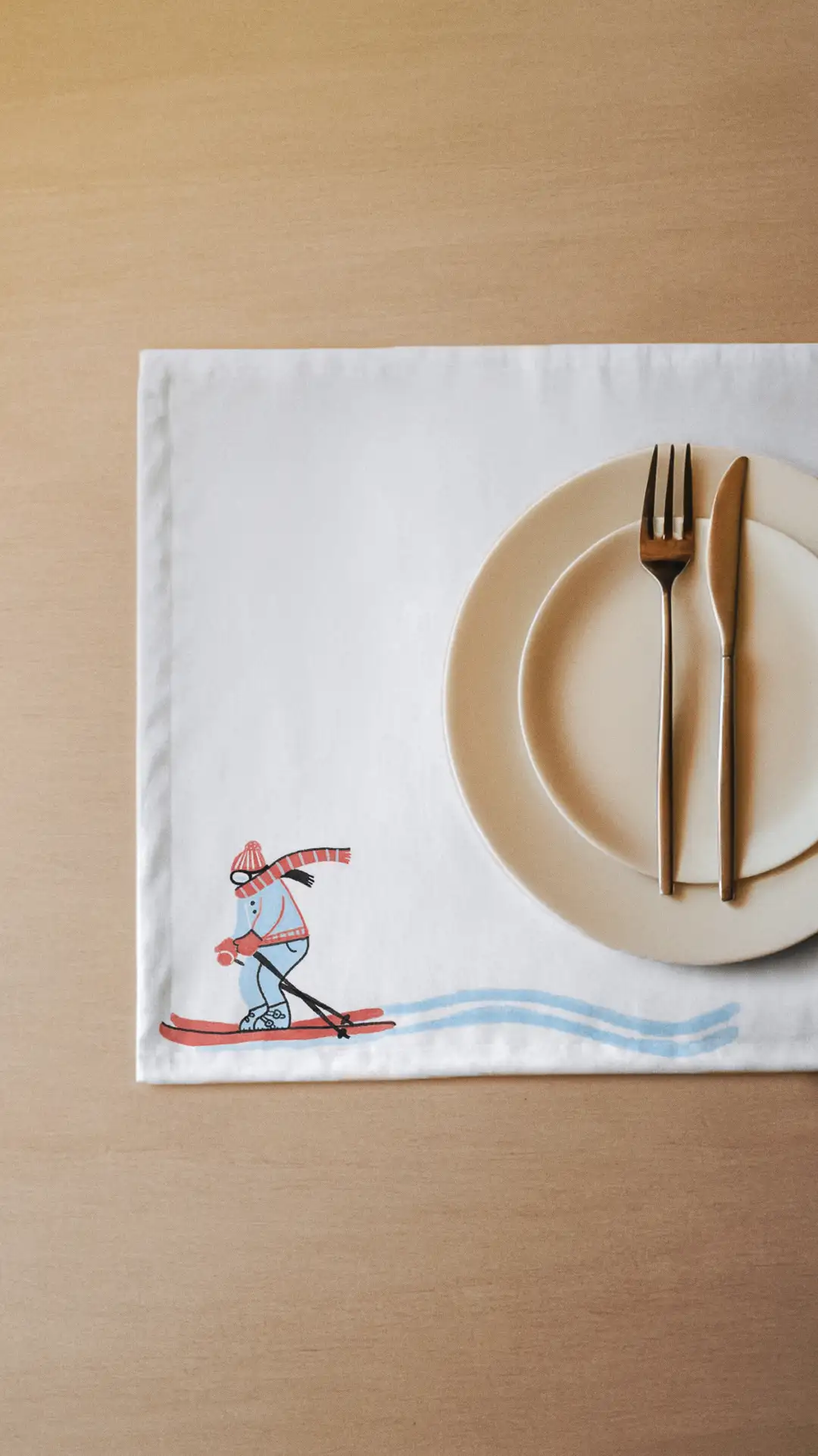 Podkładki świąteczne Narciarka 35x45 cm