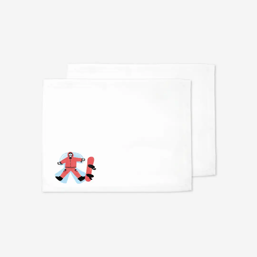 Podkładki świąteczne Snowboardzistka 35x45 cm