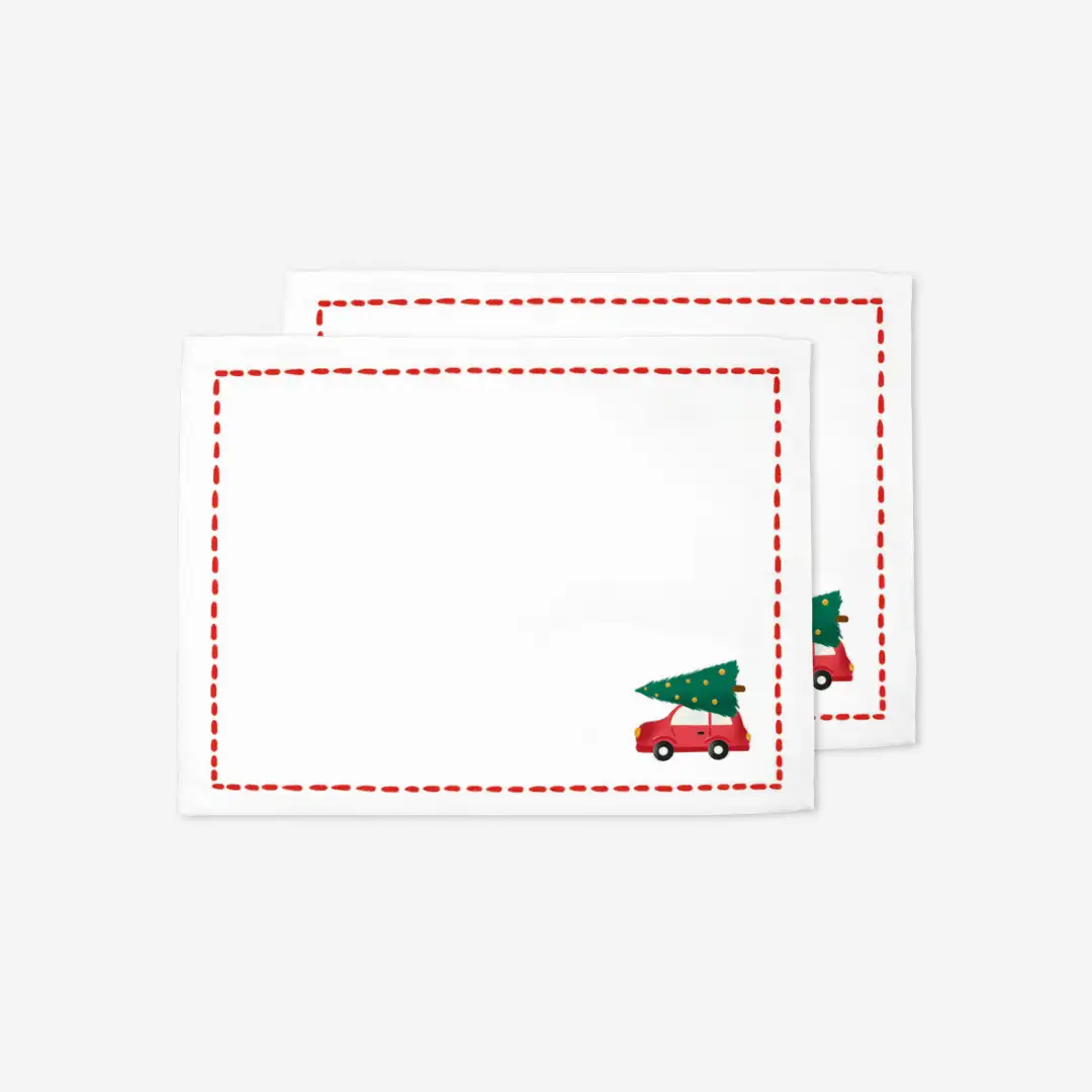 Podkładki świąteczne Minimalistyczny samochód 35x45 cm
