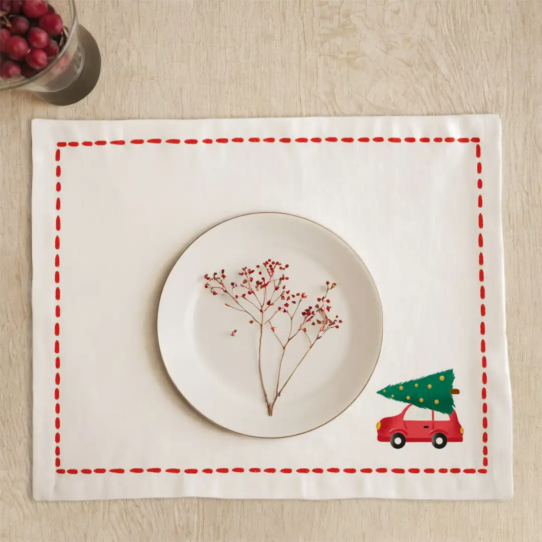 Podkładki świąteczne Minimalistyczny samochód 35x45 cm