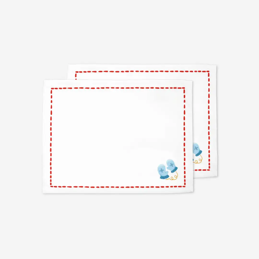 Podkładki świąteczne Minimalistyczne rękawiczki 35x45 cm